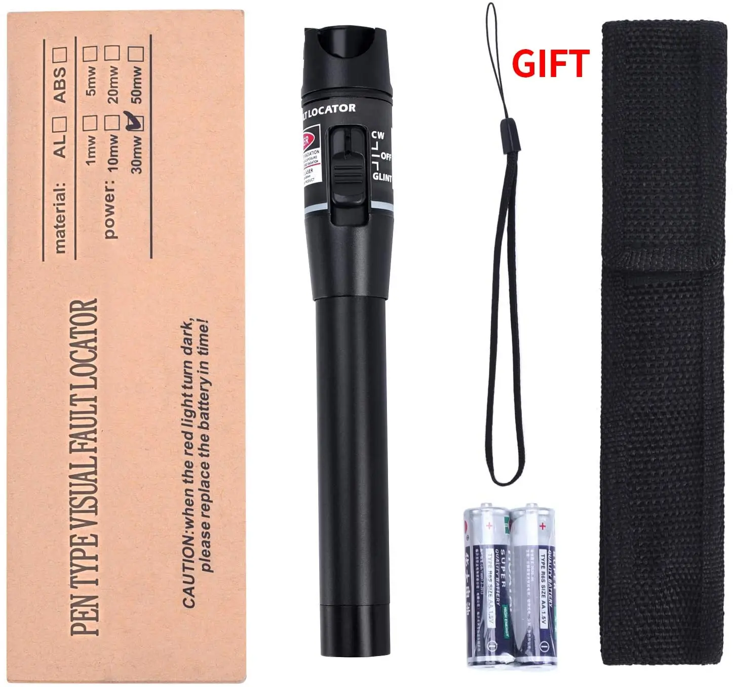 Визуальный детектор неисправности 30mW VFL тестер волоконно оптического кабеля Pen