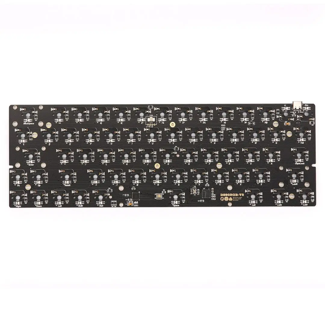 

KBDfans DZ60RGB V2, печатная плата с горячей заменой для механической клавиатуры на заказ