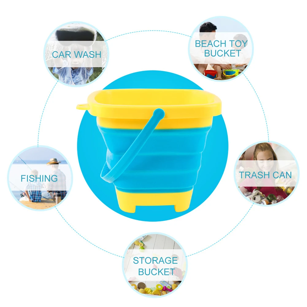 

Beach Toys For Kids Play Water Toys Sand Beach Bucket Summer Outdoor Play Sand Bucket Educational Play House Toys Plastic Pail