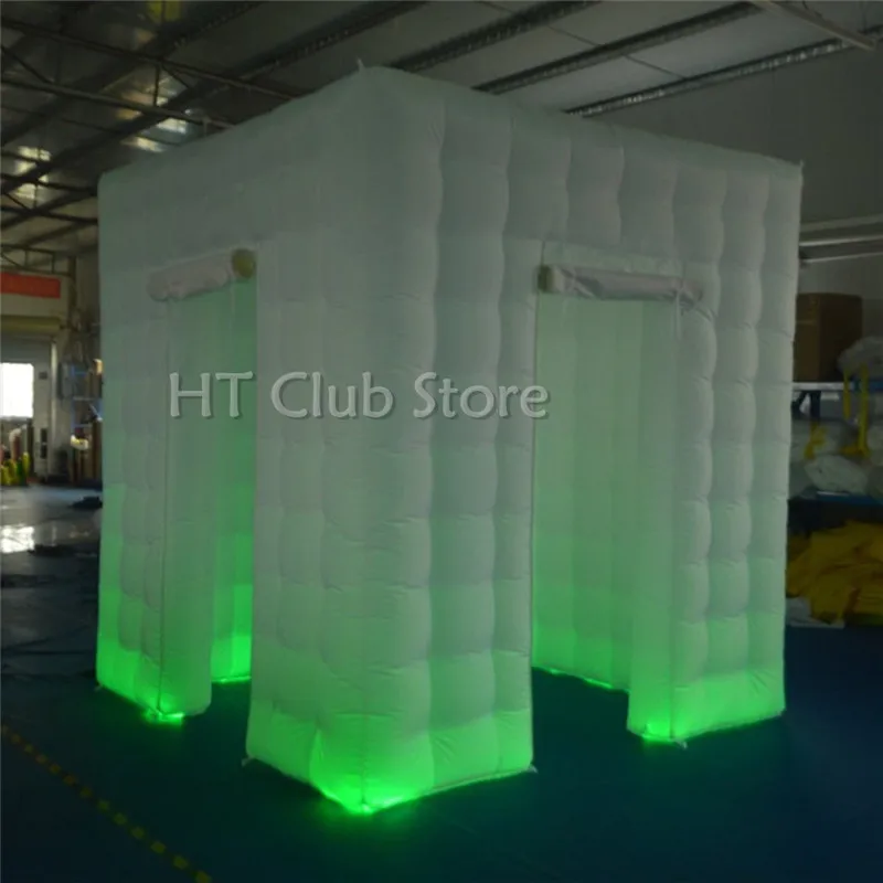 

Free Shipping 2 doors Most Popular LED Light Photo Booth for Sale/Used Portable Inflatable Photo Booth for Sale