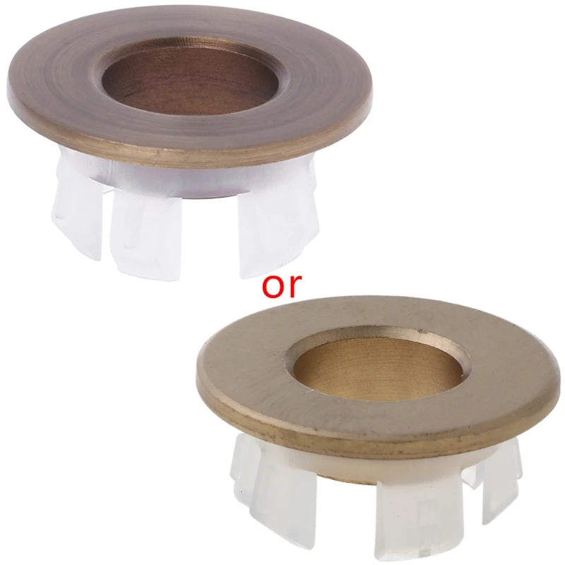 

Bathroom Basin Sink Overflow Cover Six-foot Round Insert Ring Hole Cap R9UF
