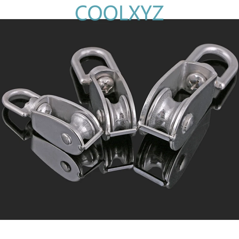 Одинарный/двойной шкив из нержавеющей стали 304 Тяговая цепочка фиксированный