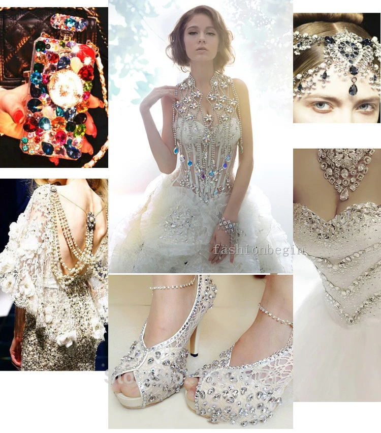 500 шт./пакет Стразы Стекло с украшением в виде кристаллов D коготь стразами