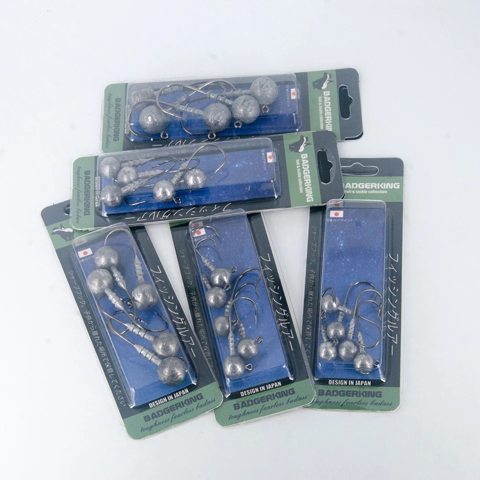 5 шт./лот свинцовая блесна головки Крючки Мягкая приманка комплект рыболовных