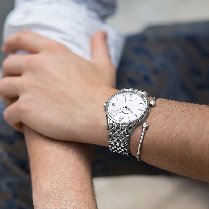 Роскошные мужские автоматические часы с автозаводом новые классические AGELOCER