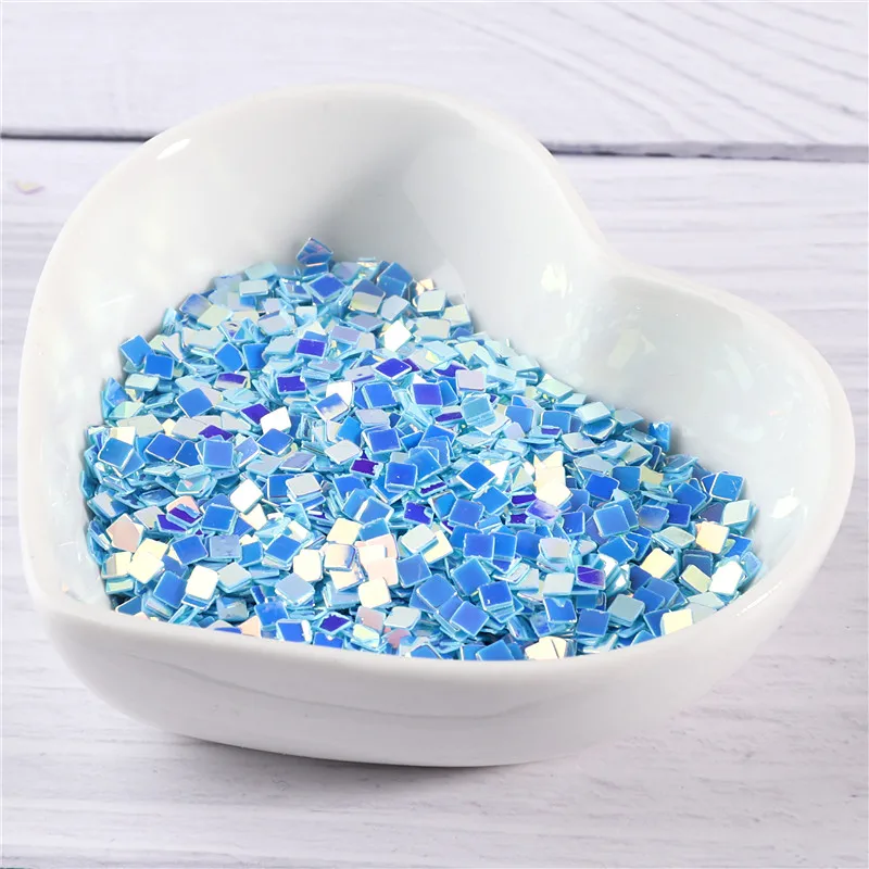 10 фотоблесток разных цветов 2 мм квадратные фотоблестки искусство ногтей