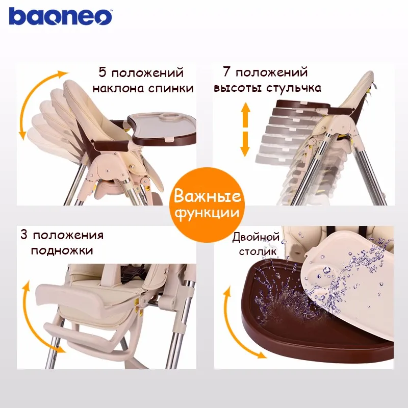 baoneo Складной стул для кормления детей стул-трансформер