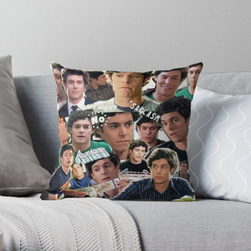 

Seth Cohen Collage Printing Throw Pillow Cover Polyester Peach Skin Wedding Case Bed Anime Car Fashion Pillows not include