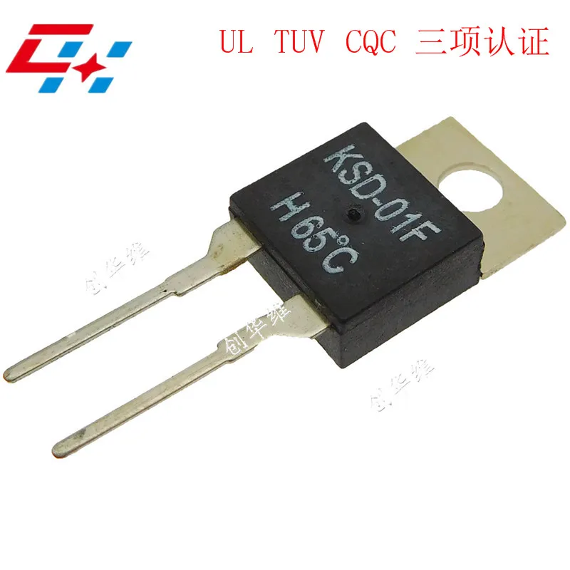 2 шт/нормально открытый KSD 01F H65 градусов H65C 2A250V JUC 31F переключатель контроля