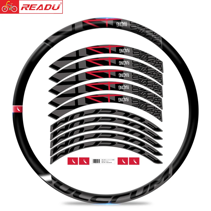 Гоночный 4 дБ Дорожный Велосипед Скалолазание колеса Набор наклеек обод высота 40