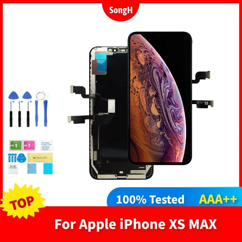 

OLED-дисплей AAA для iPhone XS Max, сменный ЖК-экран для iPhone XS Max, дисплей с 3D сенсорным экраном в сборе
