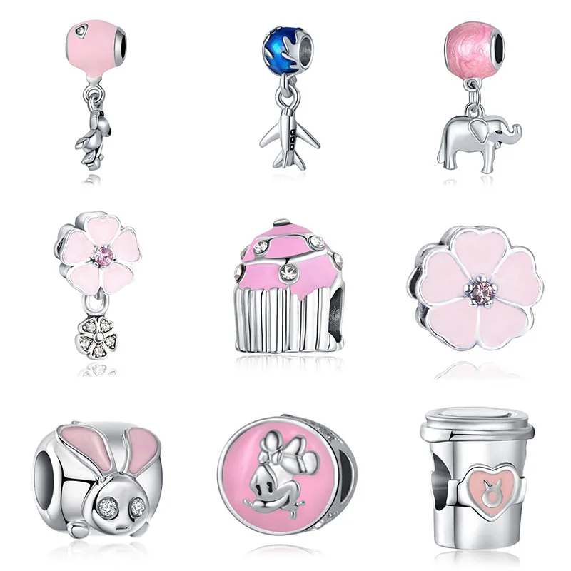 Fit Pandora браслет Berloque бусины Mary Poppins серебряные украшения из серебра 925 пробы
