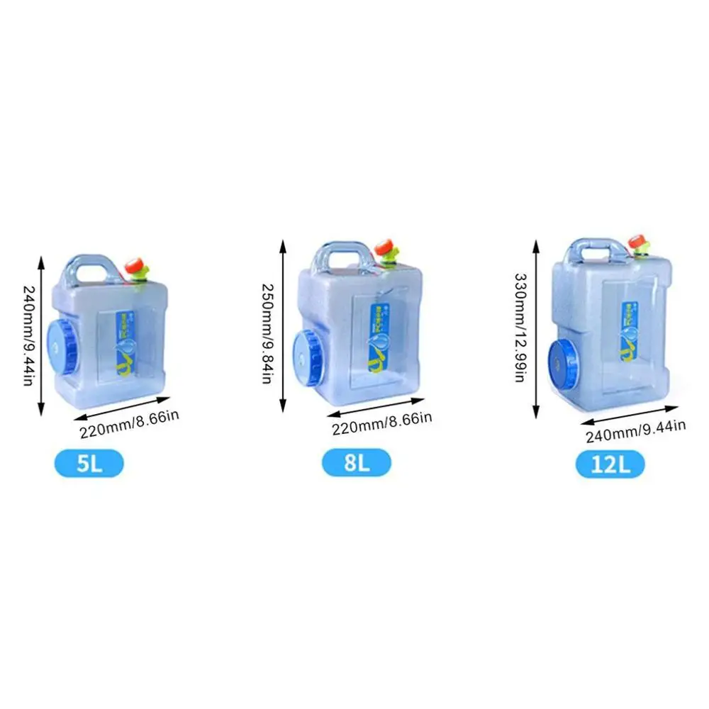 

Transparent Home Office Pc Outdoor With Cover Square Self-Driving Camping Water Storage Food Grade Portable