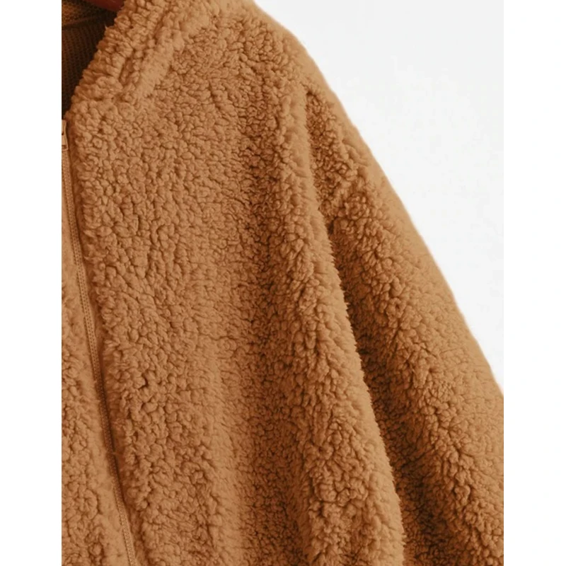 

2020 Coat Women Clothes Short Top Warm Casual Jacket Party Clothes Loose Long Sleeve Clothes Zipper Hooded Clothing Ladies Coats