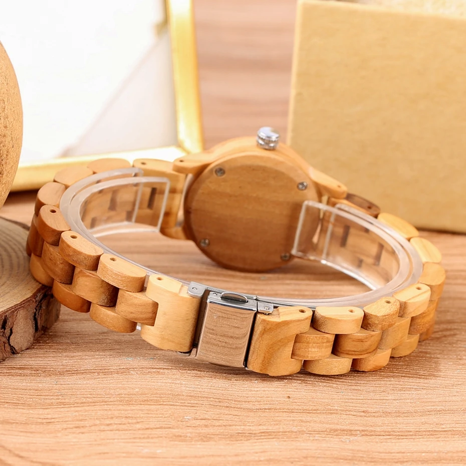 

Minimalist Wood Women Watch Simple Bamboo Wooden Band Exquisite Ultra-Light Quartz Watches ladies Timepieces relogio feminino