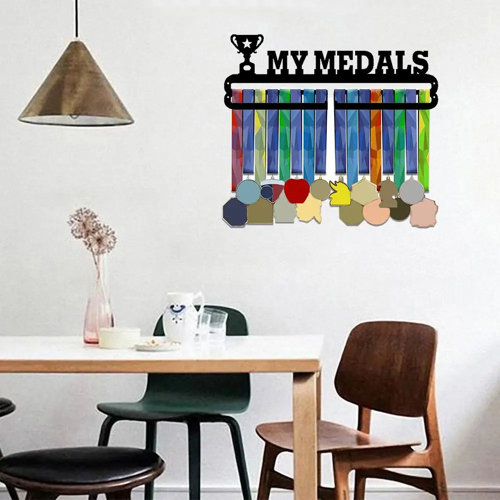 Стойка для хранения спортивных медалей настенное крепление металлическая