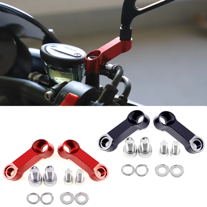 

Motorcycle Rearview Mirror Extension Mount Bracket Holder Universal 10mm Heighten Holder For Kawasaki Z650 Z800 Z900 Z1000RR
