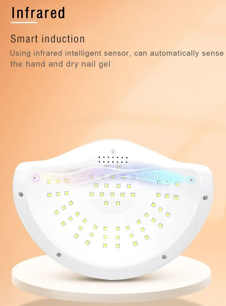 

SUN Y4 168W Manicure Machine 60PCS / LEDs Ultraviolet Ice Lamp Automatic Induction Tool For Drying Gel Oil 10/30/60/99s Timer