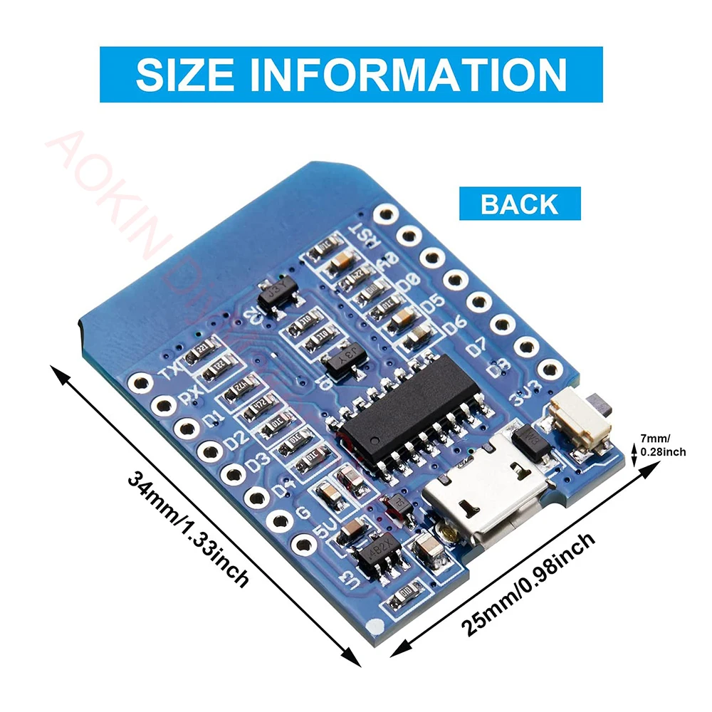 5 шт. ESP8266 ESP-12F NodeMcu Mini D1 Module WeMos Lua WiFi Интернет-макетная плата для Arduino совместимая с |