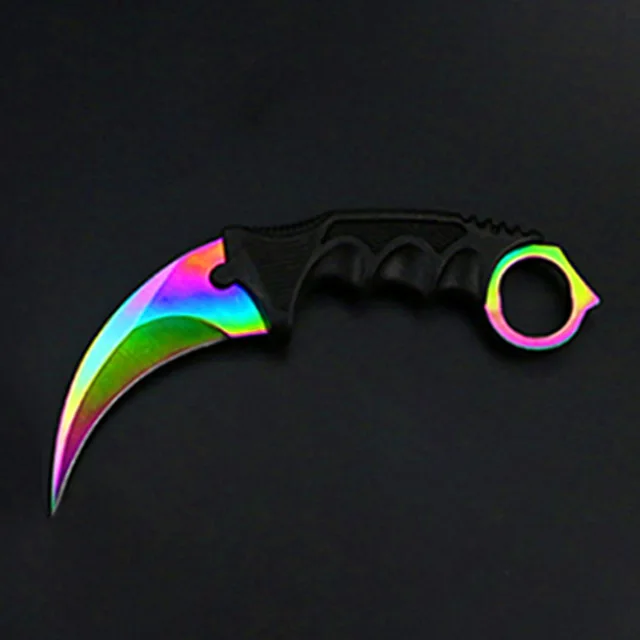 Фиолетовый CS GO счетчик удар карамбит коготь мрамора выцветание nife оболочка охотничий лагерь тактический бой выживания боевой самообороны hawkbill - Цвет: Фиолетовый