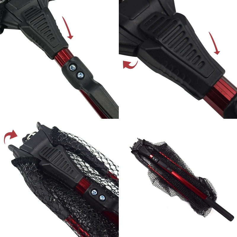 Портативная треугольная рыболовная салазка 80 см из алюминиевого сплава