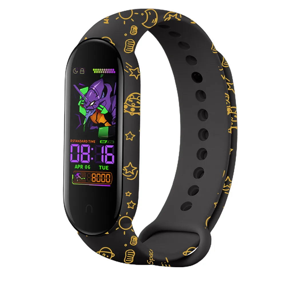 Ремешок с узором для Mi Band 5 Сменные аксессуары силиконовый браслет Xiaomi |