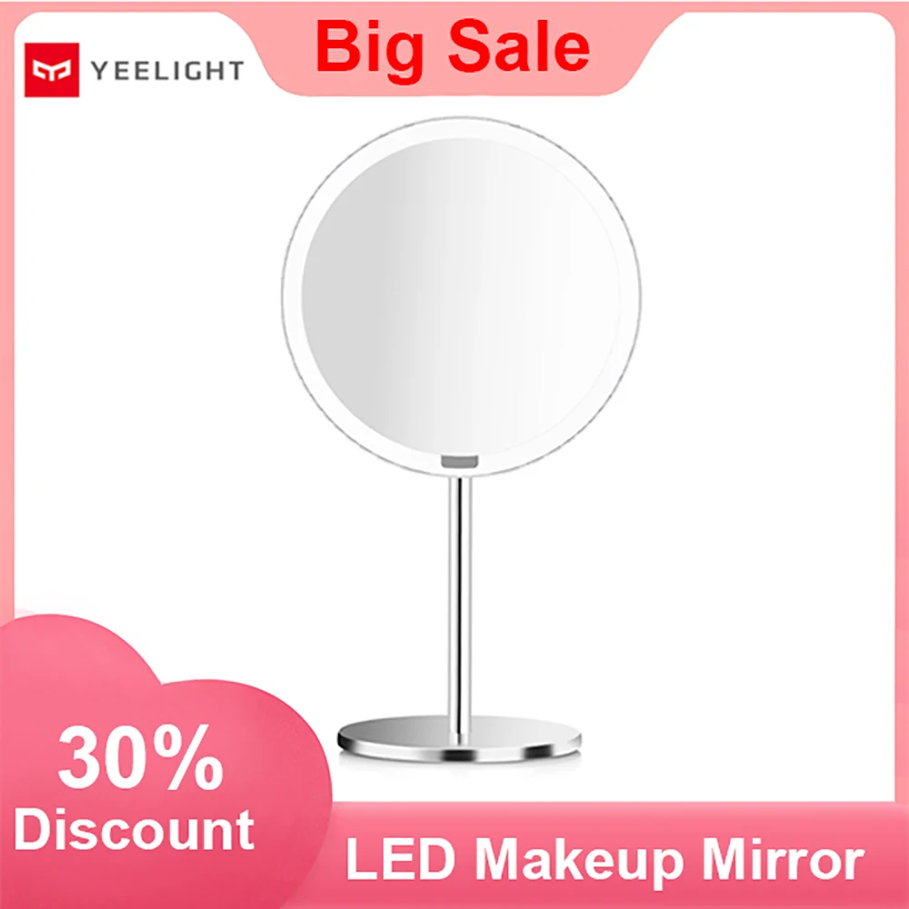 Yeelight Portable LED Makeup Mirror with Light Dimmable Smart Motion Sensor Night for Xiomi Home | Электроника