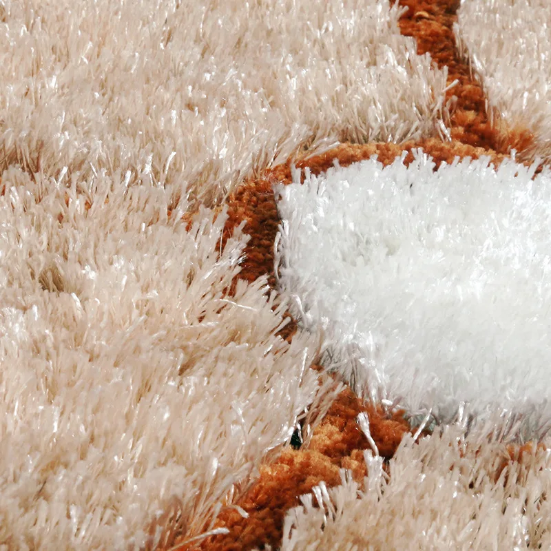 Корейские шелковые толстые современные ковры для гостиной плюшевые