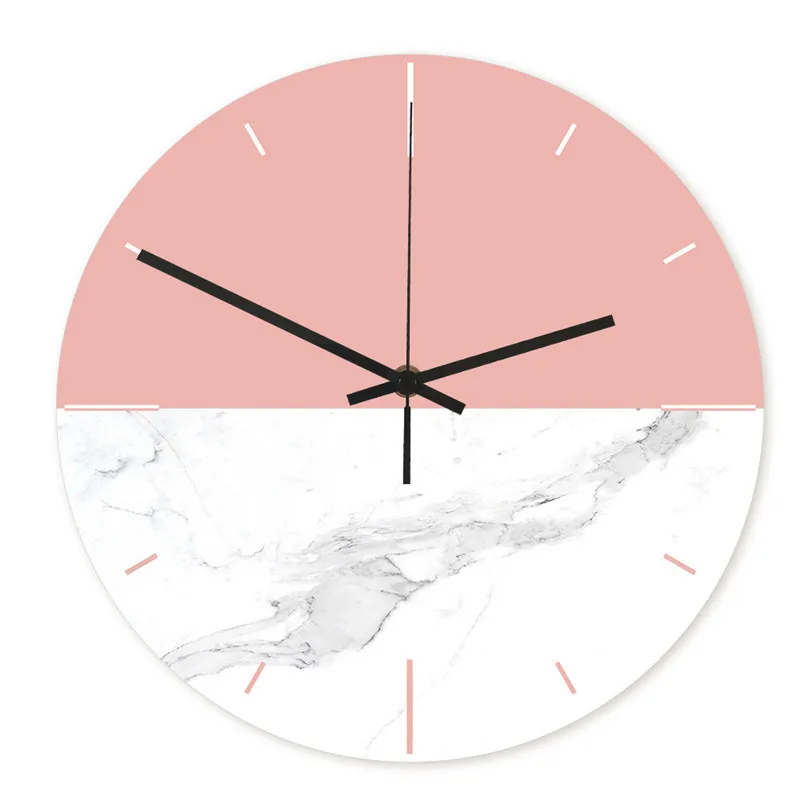 Modern Living For Girl Room Home Wall Decor Round Silent Han