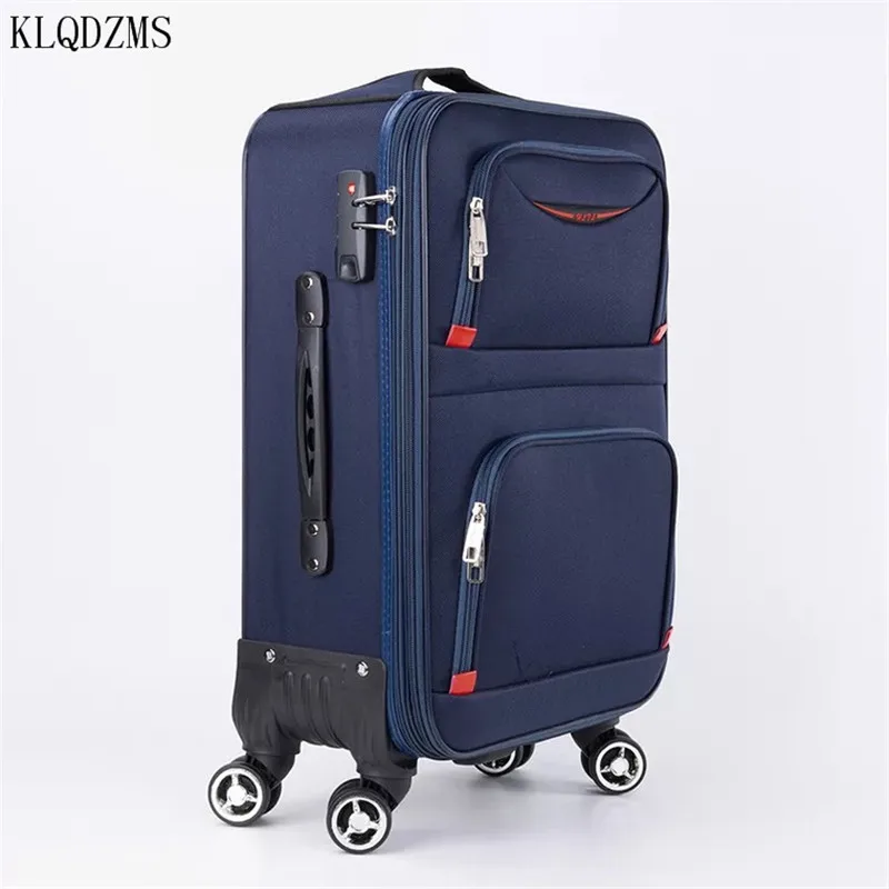 KLQDZMS 20’’22’’24’’26’’28Inch Travel Suitcase With Wheels Carry On Rolling Trolley Oxford  Luggage