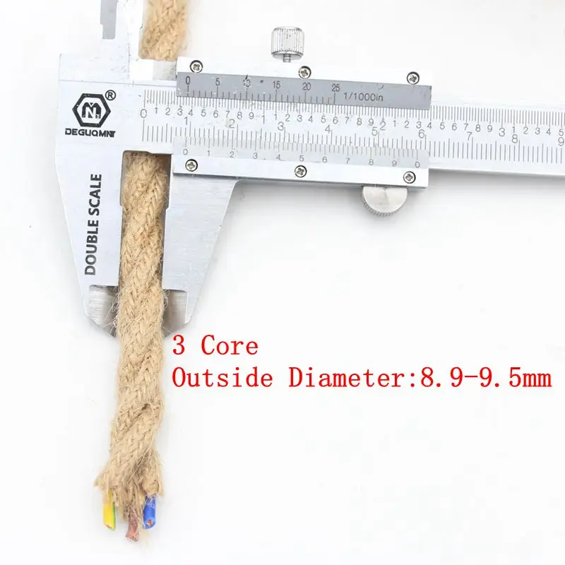 Пеньковая веревка 3 м 5 10 витой кабель винтажный шнур для лампы светильник в стиле