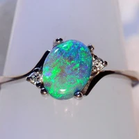 milangirl female ring multicolor ring mystic earth opal rhinestone exquisite ring for women fashion jewelry