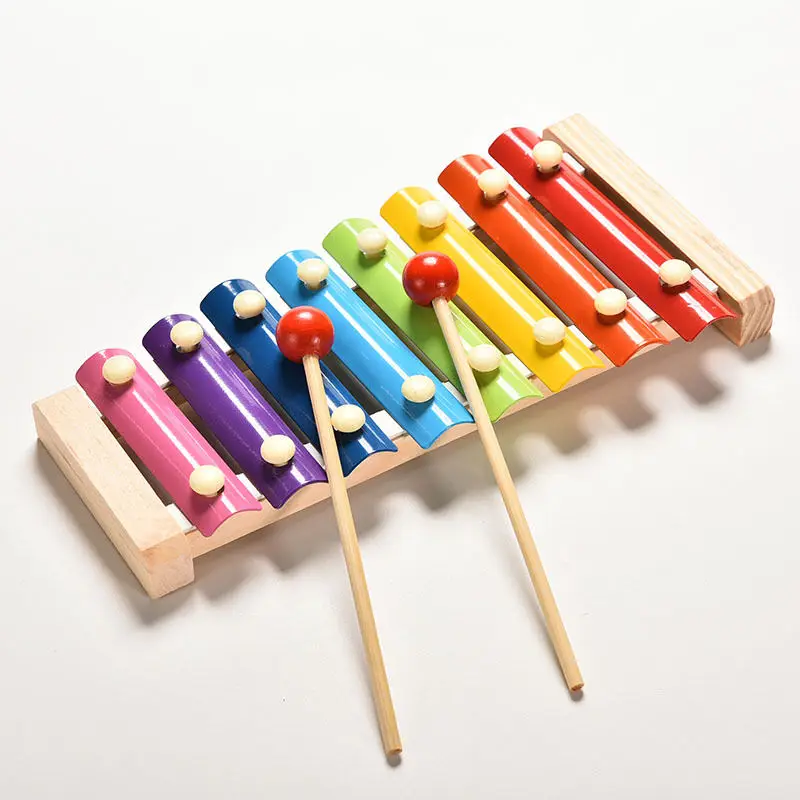 

Learning&Education Wooden Xylophone For Children Kid Musical Toys Xylophone Wisdom Juguetes 8-Note Music Instrument