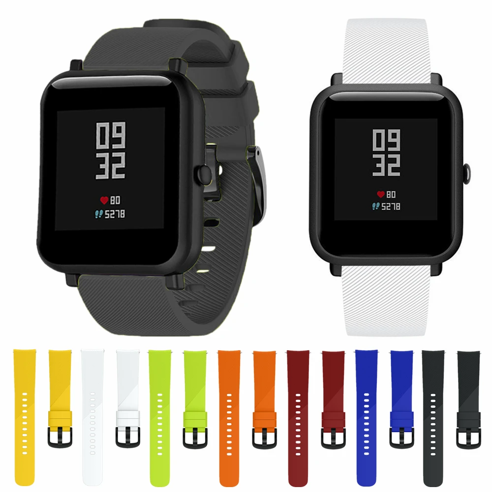 Ремешок силиконовый для Huami Amazfit Bip GTS Watch Band 20 мм сменный спортивный браслет Youth