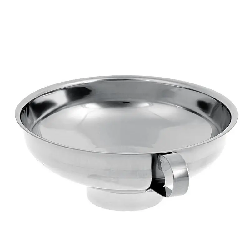 

1pcs stainless steel wide-mouth funnel salad sauce large-caliber funnel thickened jam funnel household multifunctional oil spill
