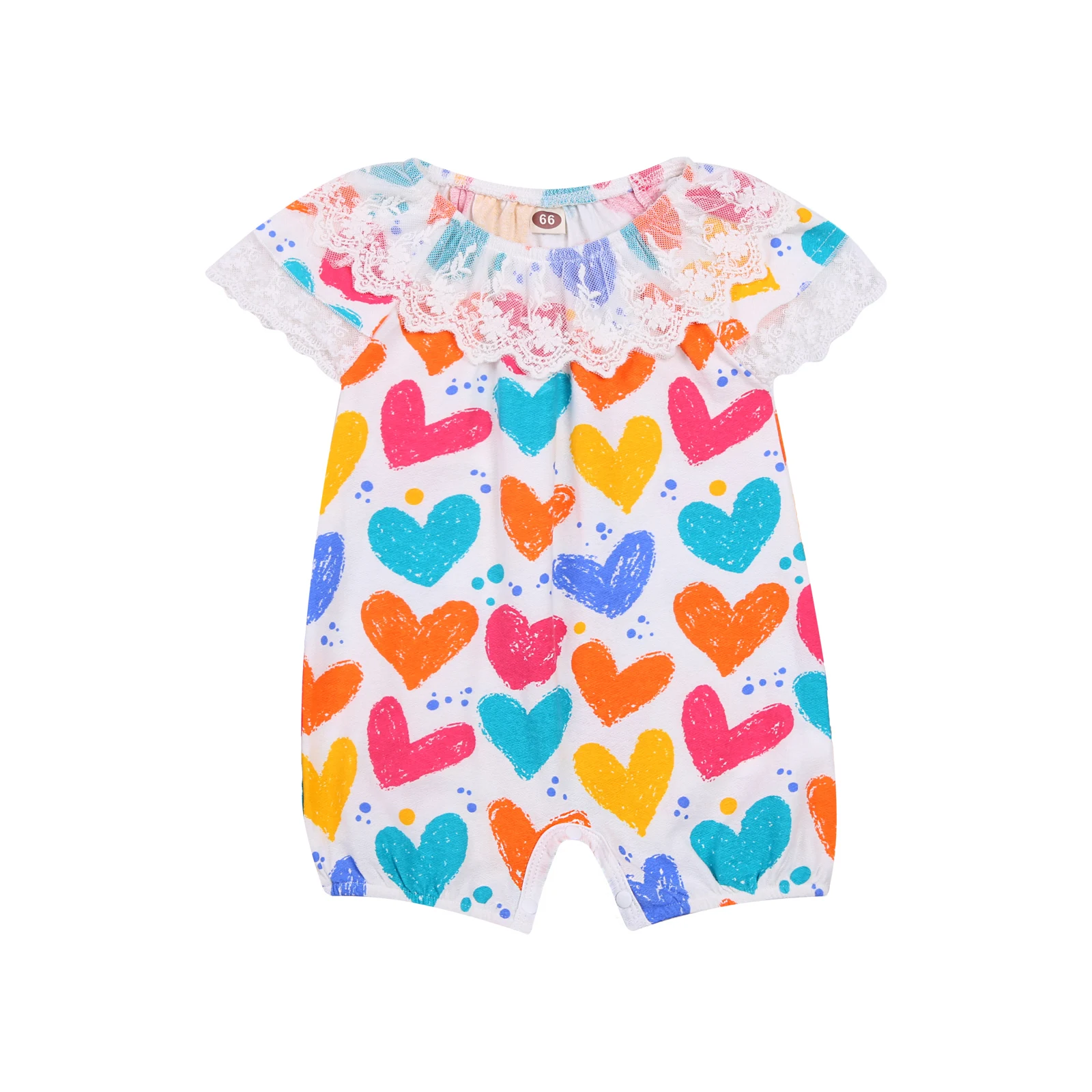 Новинка лета 2021 Модный повседневный комбинезон для маленьких девочек с принтом