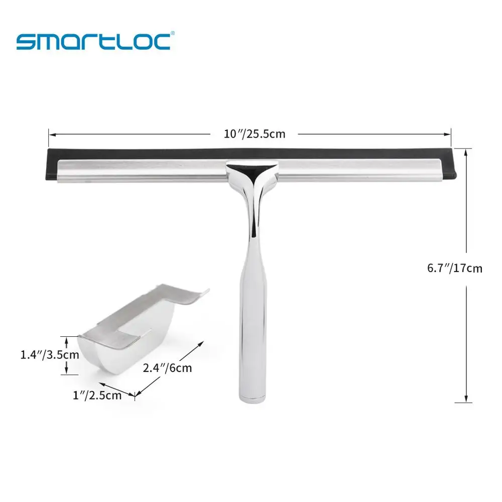 Smartloc скребок для окон из нержавеющей стали стекла инструменты дома силиконовый