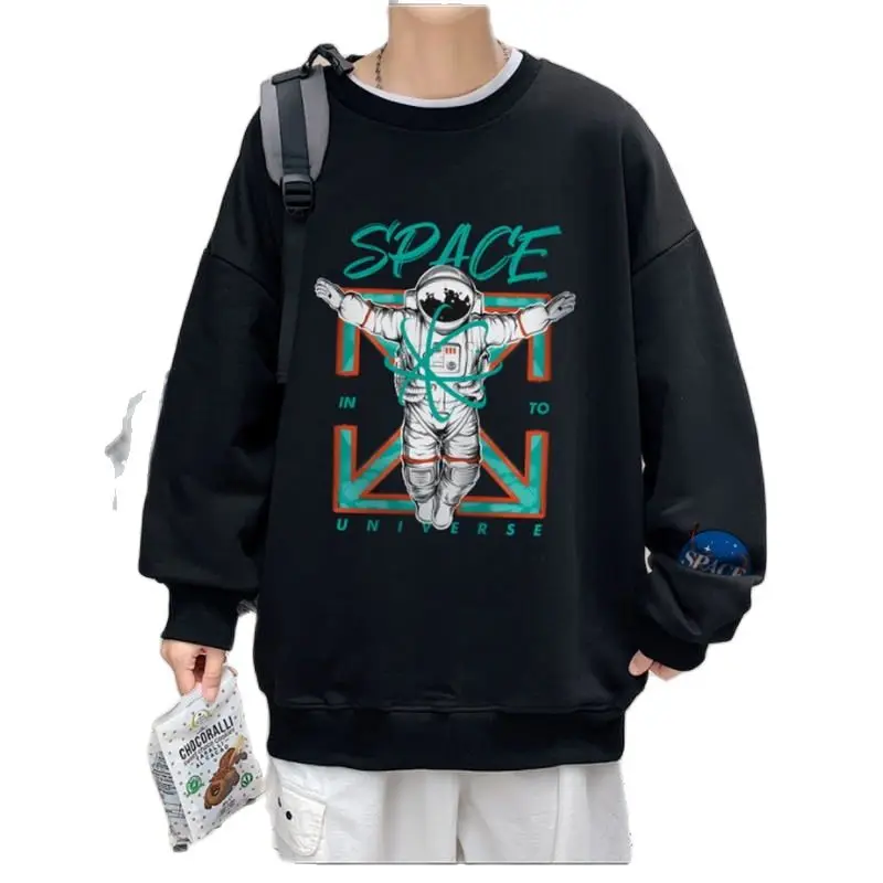 

Hot style! 2021 Men's Round Neck Hoodie WY171 Fleece Long Sleeve Jacket, Size M-5XL