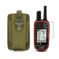 outdoor military tactical pouch portable case bag screen protector shield film for handheld gps garmin alpha100 alpha 100