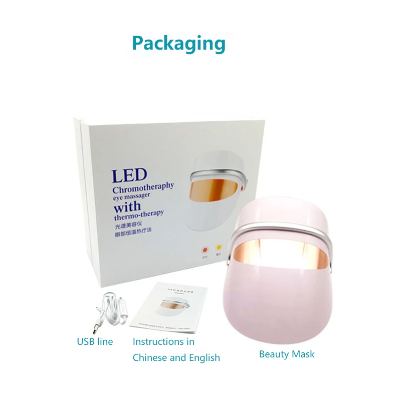 

3 Colors LED Light Therapy Face Mask Anti Acne Anti Wrinkle Facial SPA Instrument Treatment Beauty Device Face Skin Care Tools