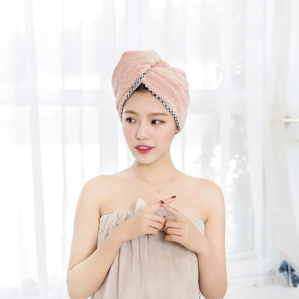 Волшебное полотенце для сушки волос из микрофибры быстросохнущее супер