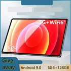 Новый разблокированный планшетный ПК 2021 дюйма 10 ядер Android 10,1 4G планшет 6 ГБ ОЗУ 9,0 Гб ПЗУ планшет с двумя Sim-картами 128
