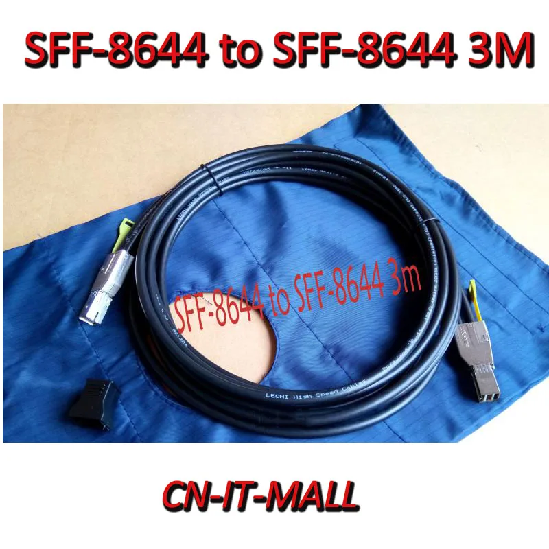 

New Mini SAS 3.0 Cable SFF-8644 to SFF-8644 3M 12Gbps R0005