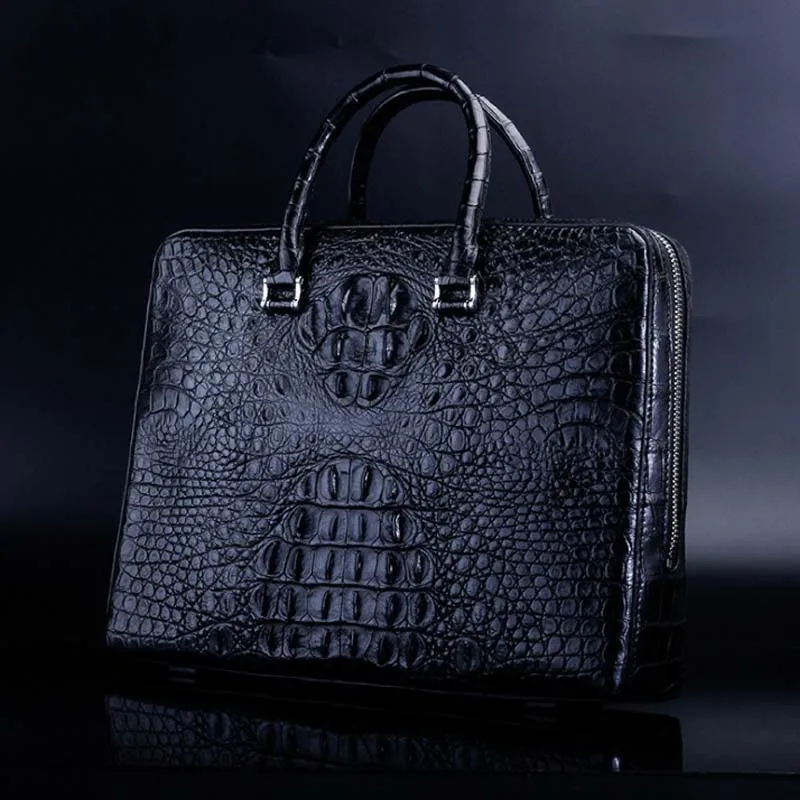 Новый мужской портфель ourui из натуральной крокодиловой кожи мужская сумка с