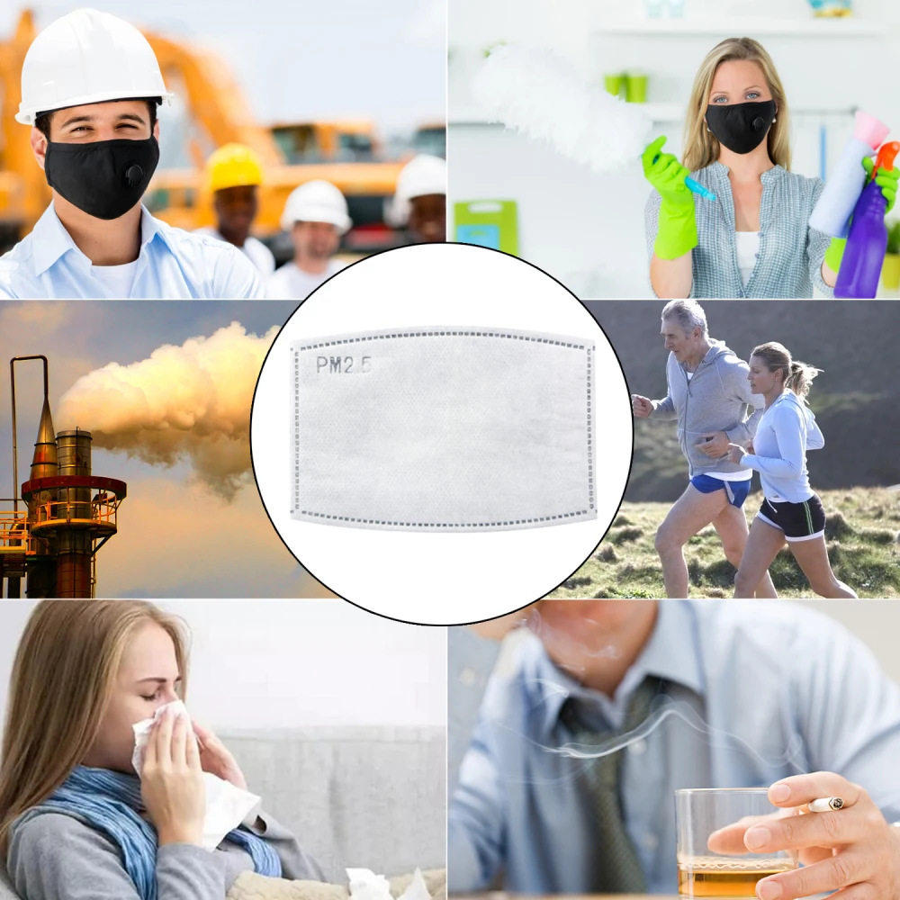 10 шт. защитная маска фильтр против пыли дыма газа и аллергии Регулируемая