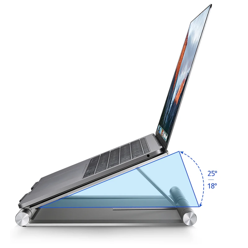 Llano подставка для ноутбука кулер подъемный стол Плавная Регулировка алюминиевый