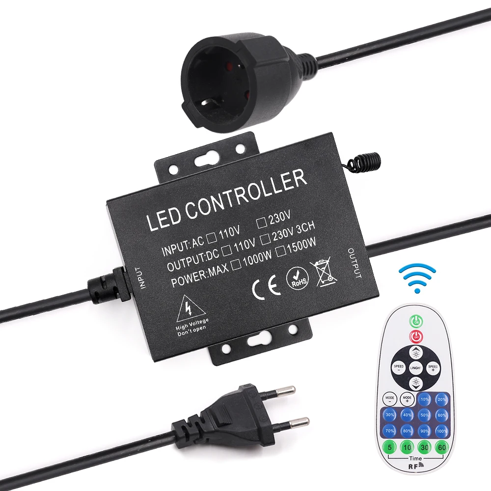 Беспроводной Радиочастотный пульт дистанционного управления 110 В 220 1500 Вт 23