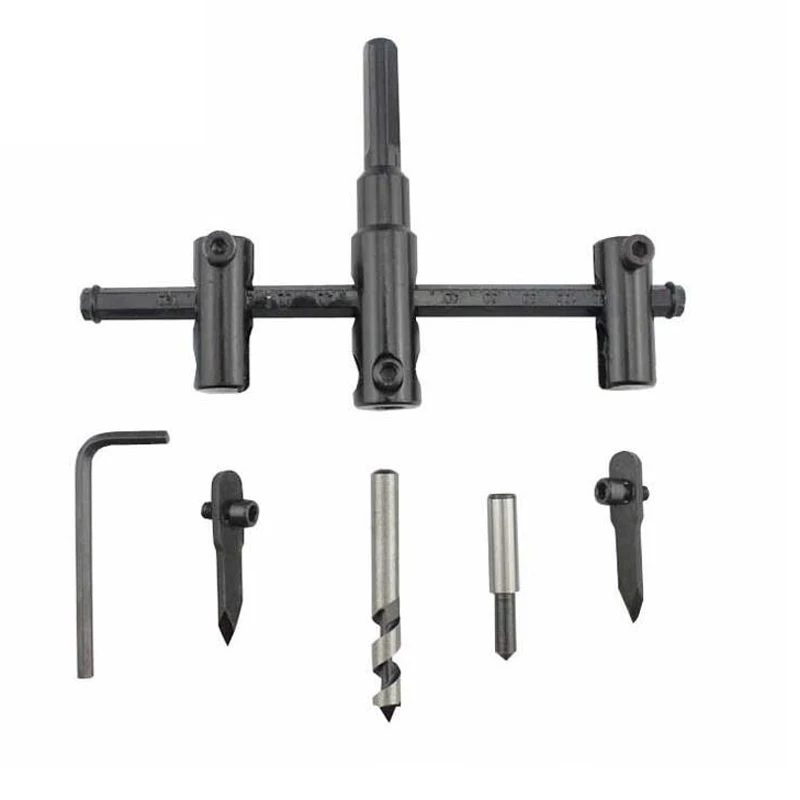 Регулируемая круглая пила для древесины и гипсокартона 1 комплект сверло резки