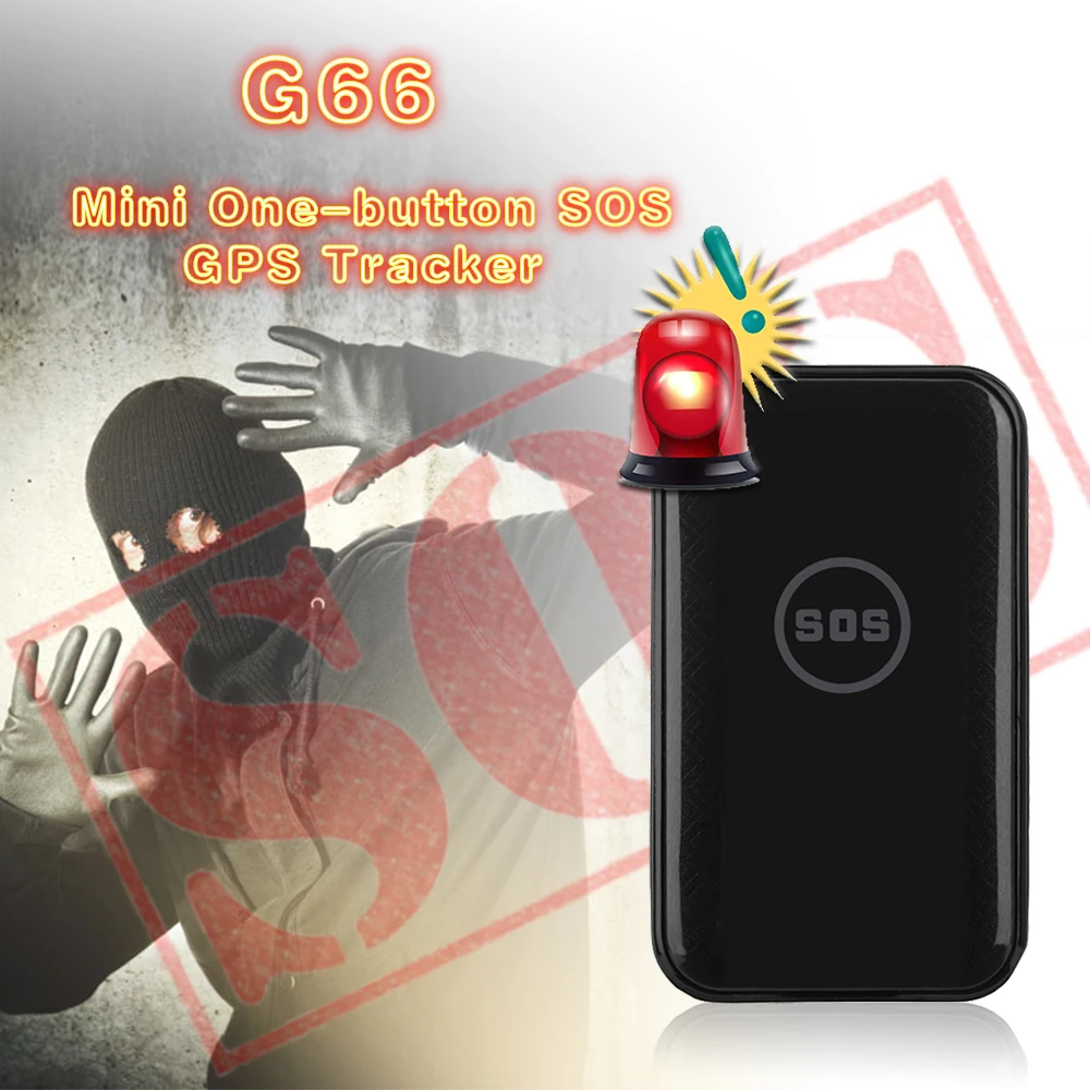 Gps трекер G66 с системой отслеживания gps для автомобиля LBS + Wi Fi позиционирование