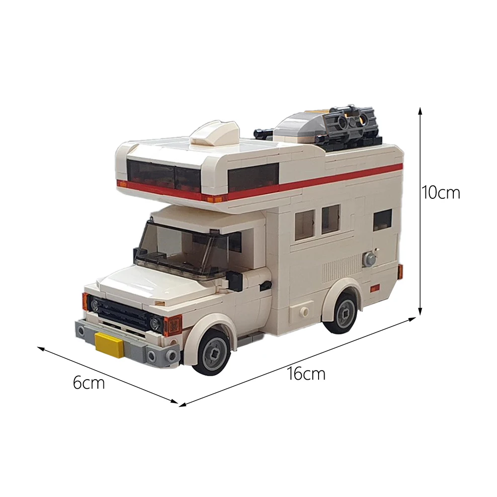 Строительные блоки для дома на колесах MOCClassic Transits-MK2-Camper креативная Сборная